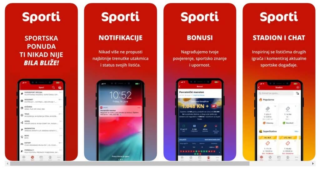 Super Sport aplikacija Sporti