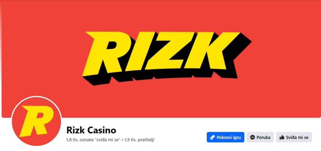 Rizk casino Facebook